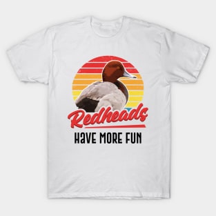 Redheads Have More Fun Retro Style Duck Gift T-Shirt